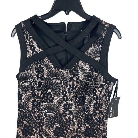 Enfocus Studio Women Sleeveless Lace Bodycon Casual Dress Size 6 - Picture 5 of 7